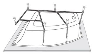 Каркас для ванны VagnerPlast Selena 160 VPK160100